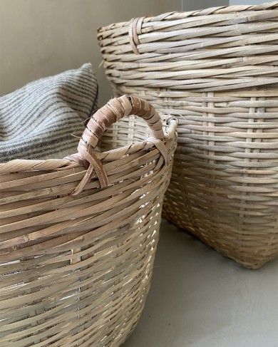 Natural Palm Leaf Market Basket