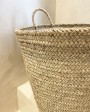 Natural Fiber Basket with braided handles