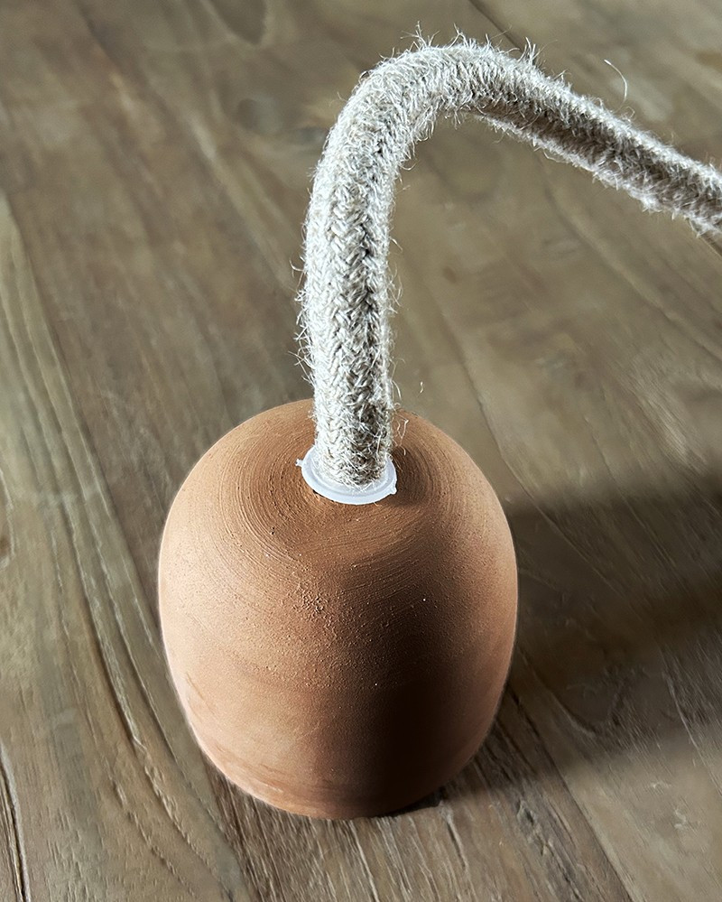 Terracotta Ceramic Pendant lamp by The Gentle Factory