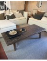 Planed & lacquered Elm Chinese Coffee Table - Unique Piece