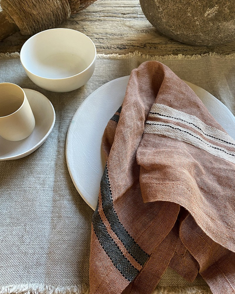 Serviette de table Mojave en lin par Libeco