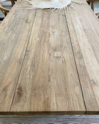 Table Cantina en teck recyclé