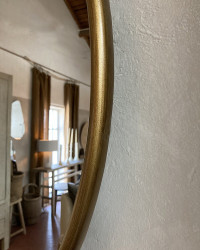 Miroir Gramdo en fer doré