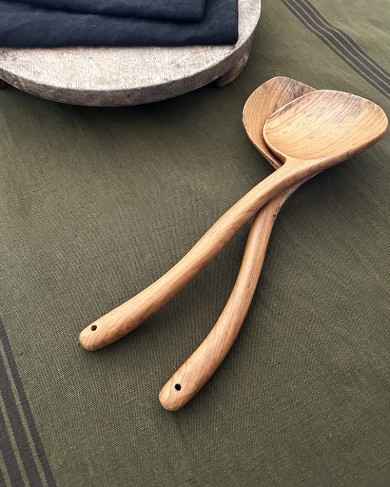 Large teak serving Spoon Organic Wooden Ladle