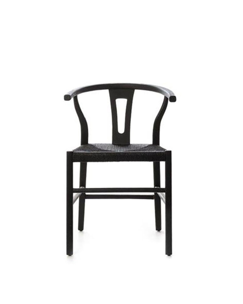 Chaise ROB en teck recyclé & corde tressée