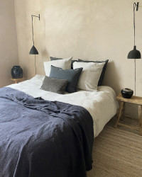 Cord bedding in washed linen by La Draperie Française
