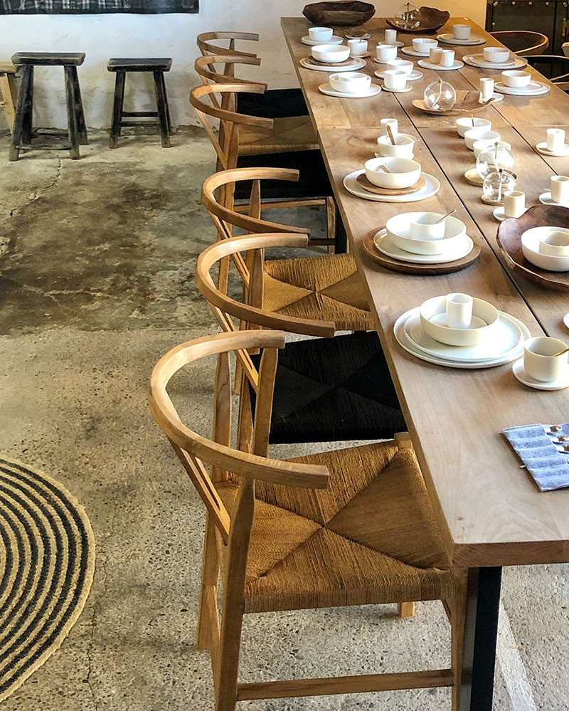 Recycled teak & Woven rope Chair ROB
