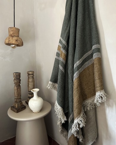 Washed linen Alouette fouta by Libeco