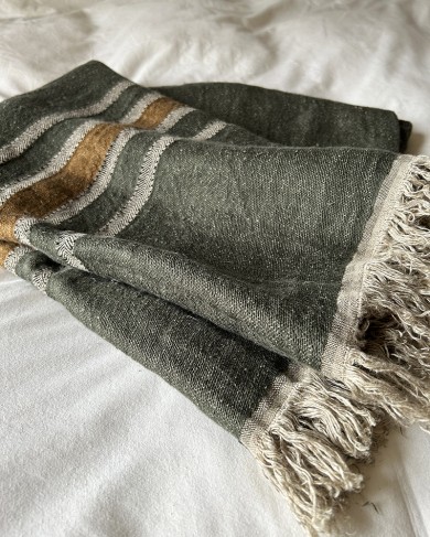 Washed linen Alouette fouta by Libeco