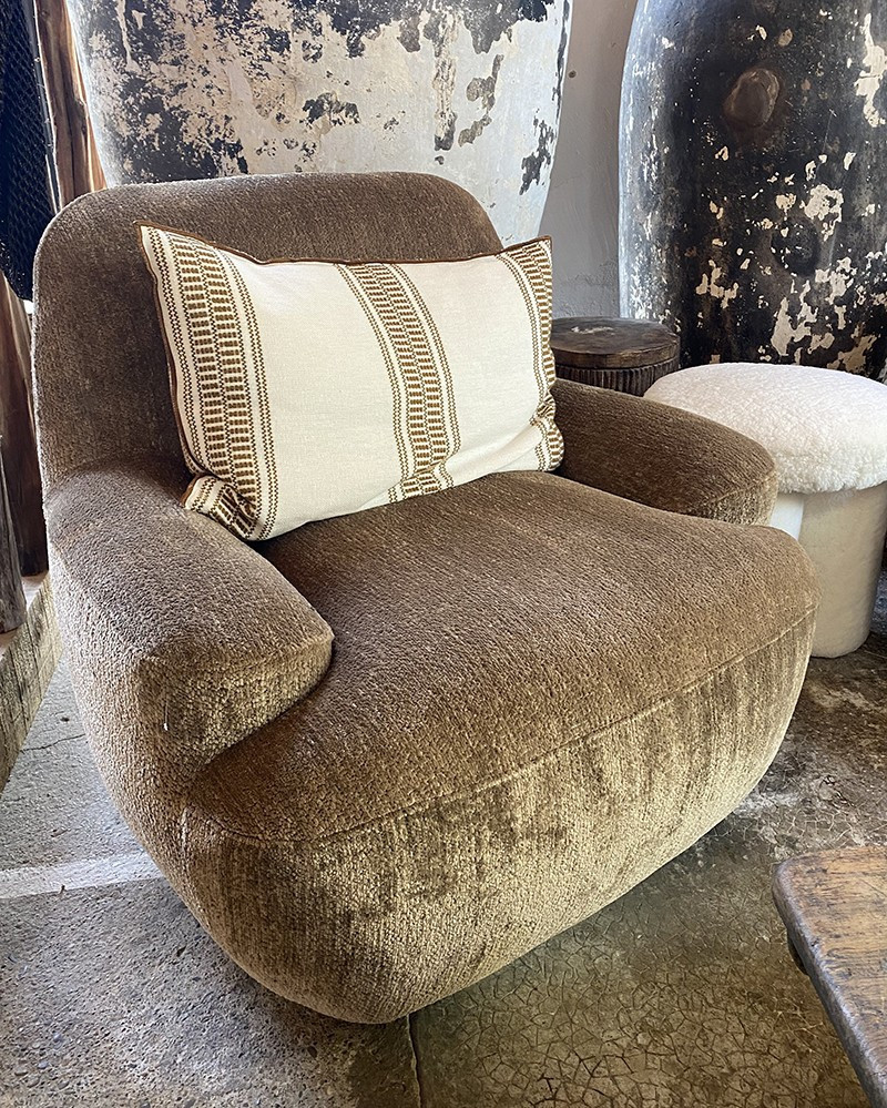 Recycled polyester Uma Swivel armchair
