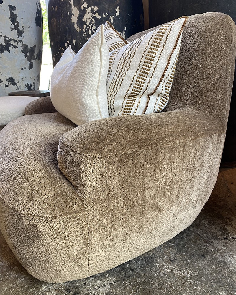 Fauteuil Uma pivotant en polyester recyclé