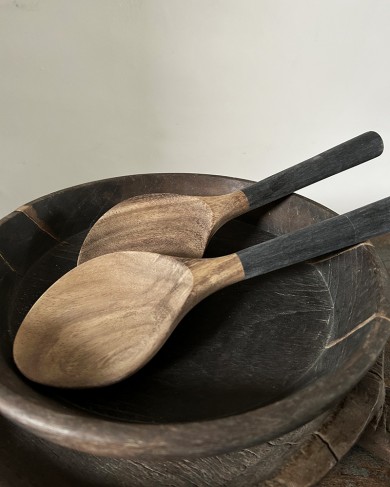 Cuillère à riz en bois & corne
