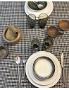 Linen checked Olsson tablecloth