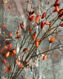Branche décorative Roseship Spray Orange