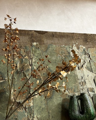 Branches décoratives dorée Ginkgo & Feuilles