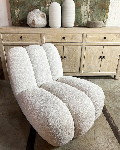 Bouclé fabric Toe Chair by 101 Copenhagen