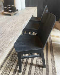 Smoked Teak Chair Alba
