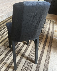 Chaise Alba en teck fumé