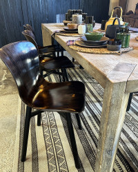 Chaise Wendela en Hêtre & Aluminium