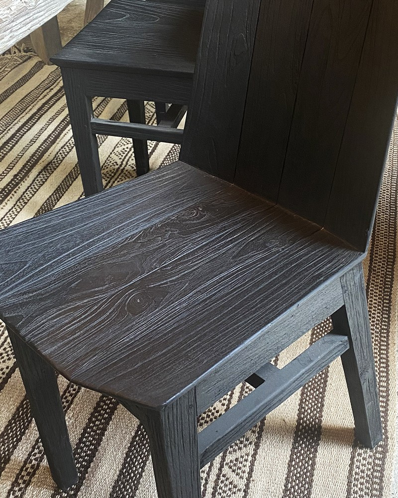 Chaise Alba en teck fumé