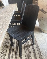 Chaise Alba en teck fumé