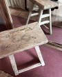 Tabouret Chinois orme brut fait main