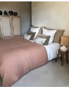 Terracotta washed linen crepon Vice Versa Cocoon Duvet Maison de Vacances