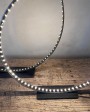 Oxidised steel Circle Wabi Sabi lamp by Maison de Vacances