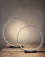 Oxidised steel Circle Wabi Sabi lamp by Maison de Vacances