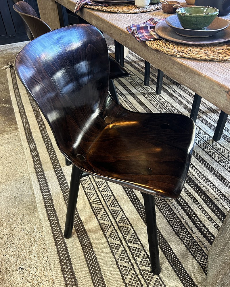 Beechwood & Aluminum Chair Wendela