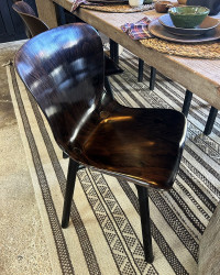 Beechwood & Aluminum Chair Wendela