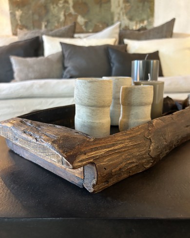 Wood deep tray