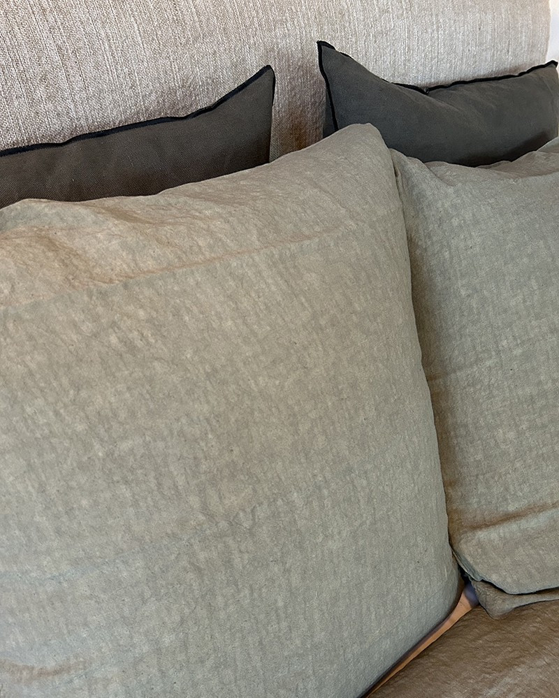 Linge de lit Eucalyptus en lin lavé par La Draperie Française