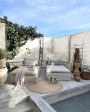 Chauffeuse Lounge XL extérieure en toile Menorca - COMPOSABLE