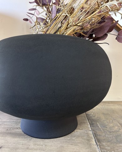 Vase Kabin Black en céramique par 101 Copenhagen