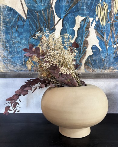 Ceramic Sand Kabin Vase by 101Copenhagen