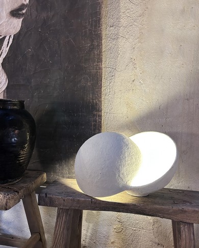 Papier-mâché/resin Table lamp Earth Globe