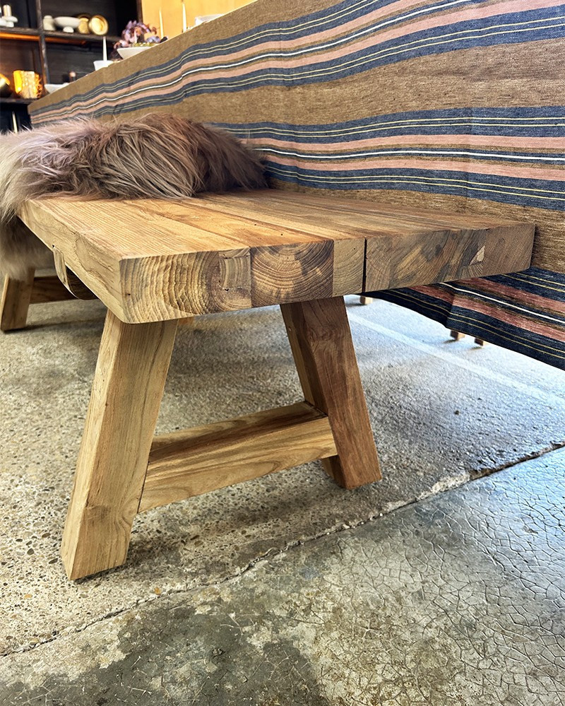Banc Cantina en bois recyclé