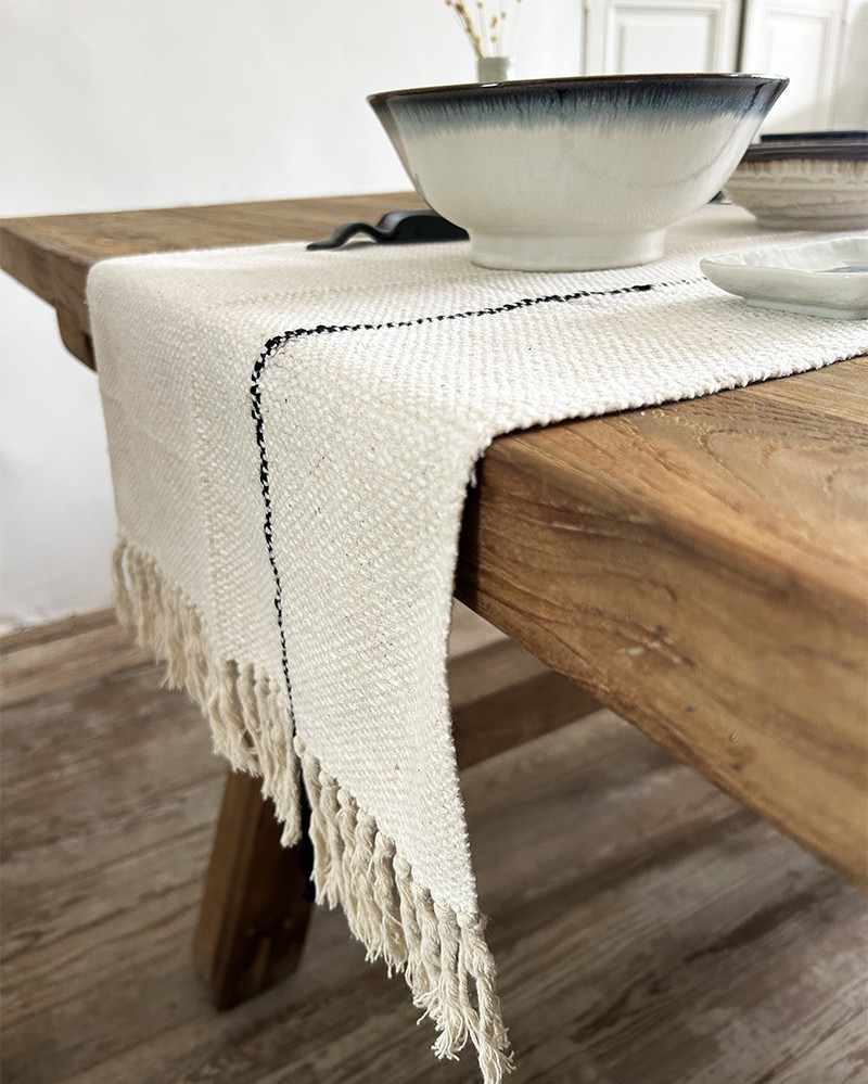Chemin de table Fuse en coton