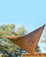 Coconut fibre triangular shade sails