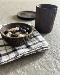 Accessoires de table Kerf en bois de manguier