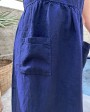Linen Night Blue Strappy Dress