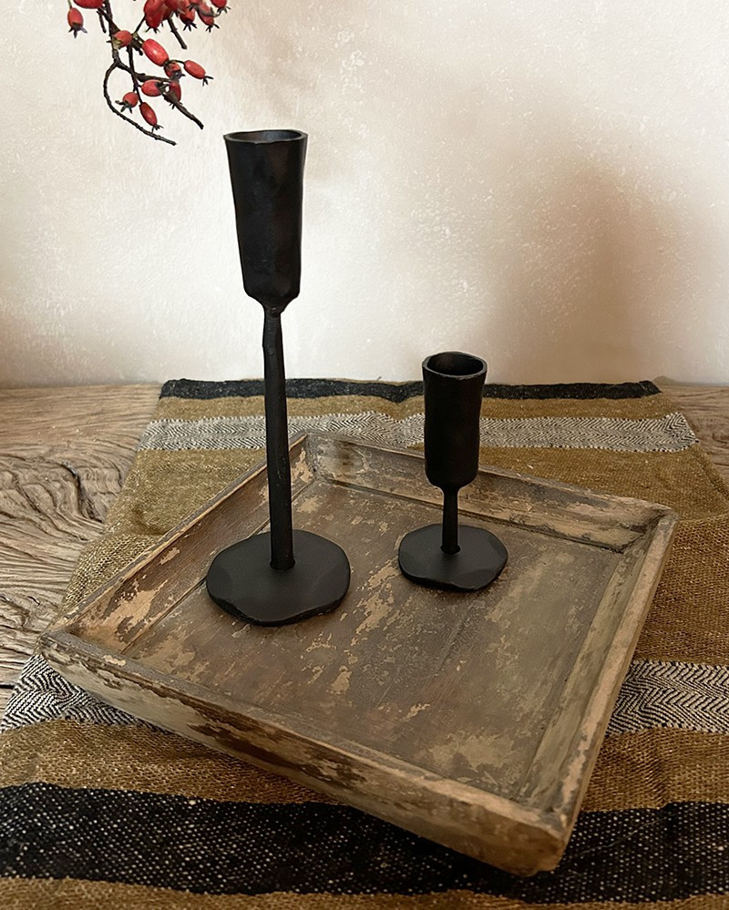 Petit plateau Atmosphère en bois - pièce unique