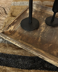 Petit plateau Atmosphère en bois - pièce unique