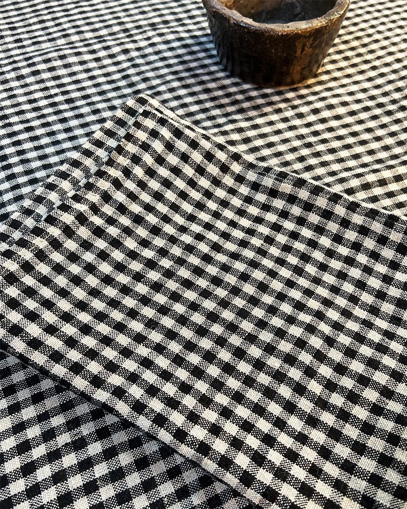 Nappe Olsson carreaux en lin