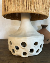 Lampe à poser Oya 02 Brown en grès
