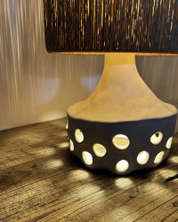 Lampe à poser Oya 02 Brown en grès