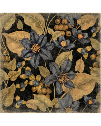 Creased paper Fleurs d'Automne panel