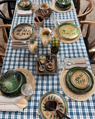 Ceramic Caravella Sicilian tableware - handmade
