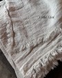 Crumpled Washed Linen plaid by Maison de Vacances